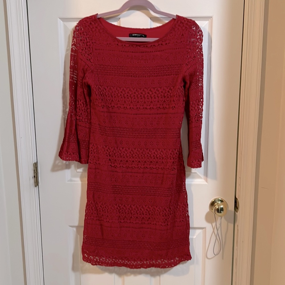 3/4 sleeva lace with lining